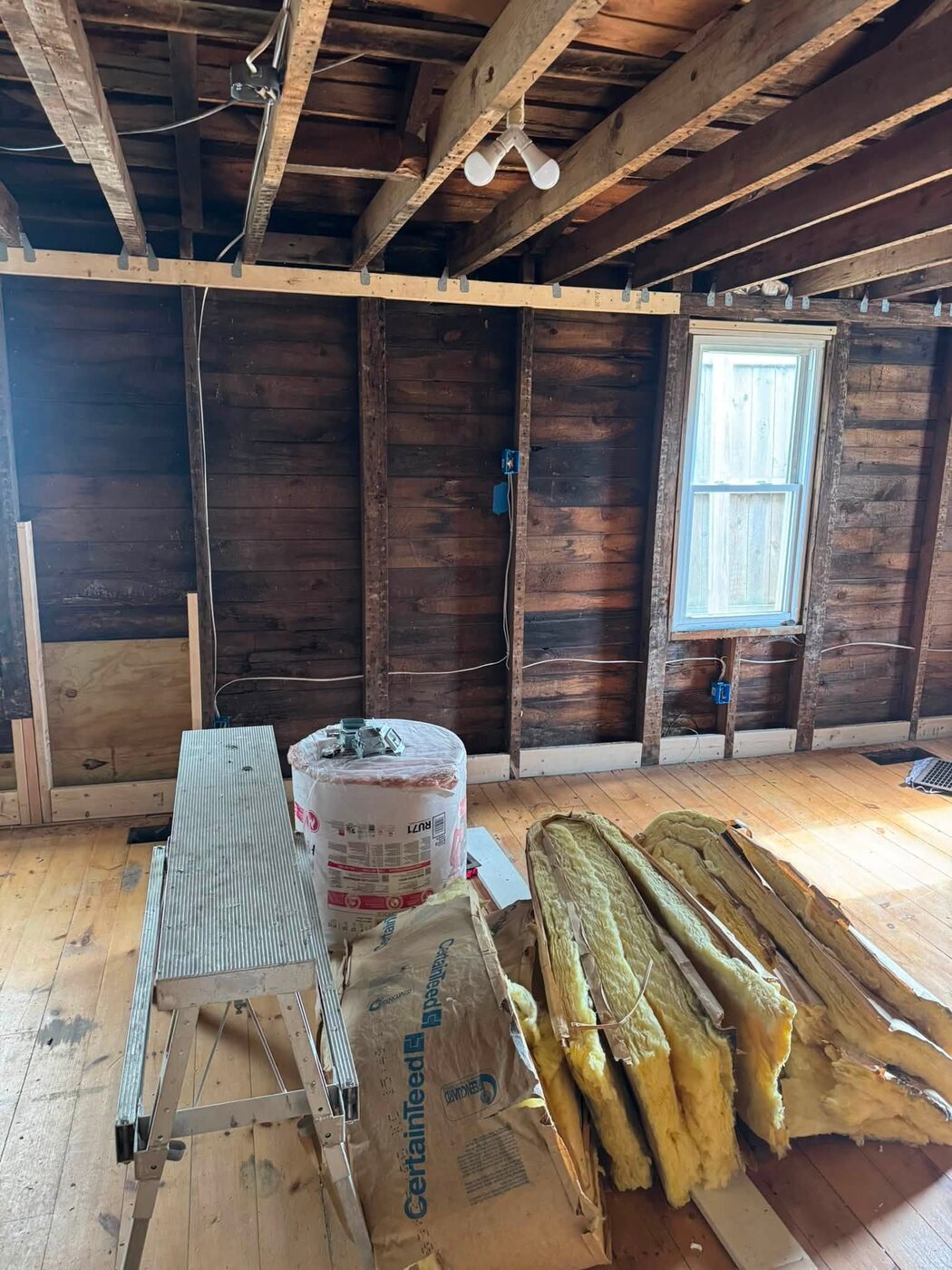 Framing and wiring during a remodel